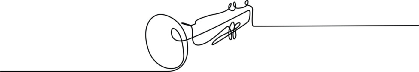 Simple trumpet illustration with sheet music Vector © Servo Graphics