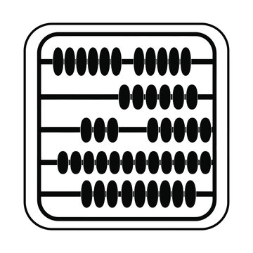 School education icons set, black and white student learning vector elements, classroom study symbols for primary school teaching materials