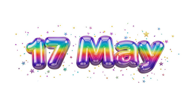 Rainbow shiny 17 may date with confetti