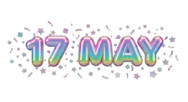 Rainbow 17 may date with confetti