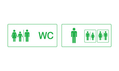 Fototapeta premium Toilet icon set