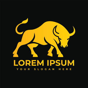 Angry bull logo template