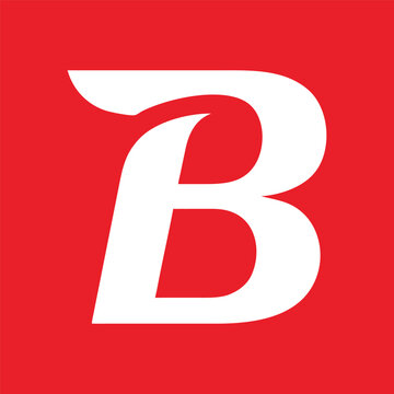 Creative Minimal Letter B Vector Illustration Logo Design