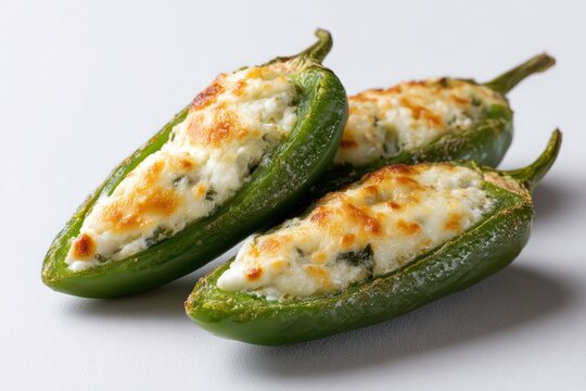 Mexican style cheese stuffed jalape&ntilde;o snack