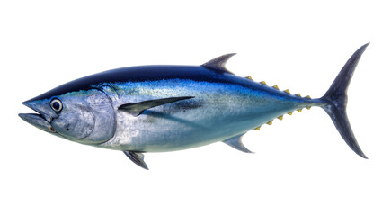Fototapeta premium Large Bluefin Tuna Fish with Silver Underbelly and Yellow Fins