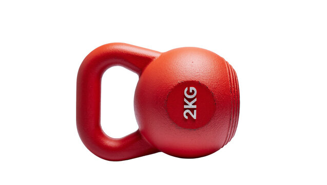 Red 2kg Kettlebell Fitness Equipment for Workout Training