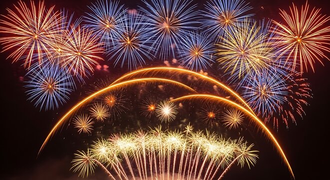 Spectacular 4th of july fireworks celebrating 250 years of independence day