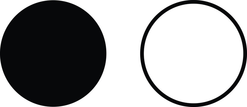 Black and white ellipses on a plain