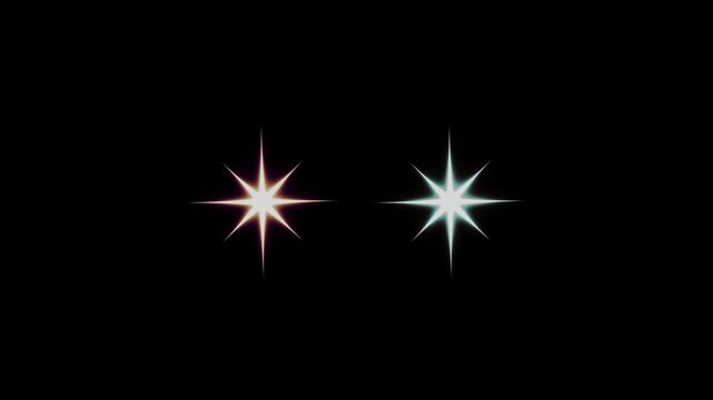 sparkling stars animation, Twinkle light stars sparkling, Star twinkling for festive  featuring white cartoon doodles and glowing light effects; 4K high-quality star twinkling movement for creative