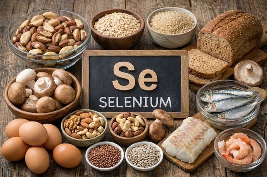 A set of products containing selenium
