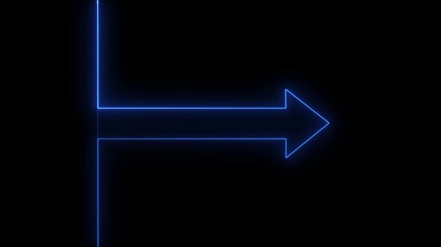 Blue arrow pointing to film reel progression in video editing software