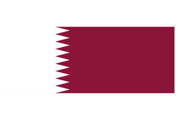 Naklejka premium flag of Qatar. Qatar with true colour, size, and clean design. Master class vector design of Qarar flag desktop flag, representation, graphics resources.