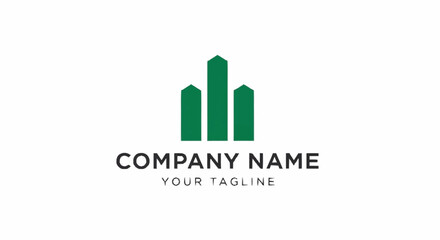 Fototapeta premium Green Corporate Business Logo Template Design.