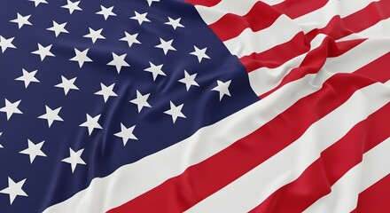 Obraz premium Close up of the american flag stars and stripes waving proudly symbolizing freedom and national identity