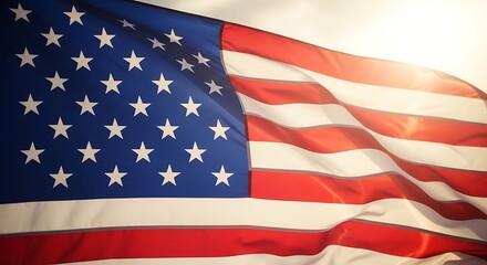 Fototapeta premium Celebrating 250 years of american independence a stunning 4th of july flag day image for patriotic commemoration