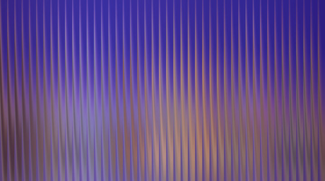 Vertical parallel lines pattern with gradient purple and soft orange light effects