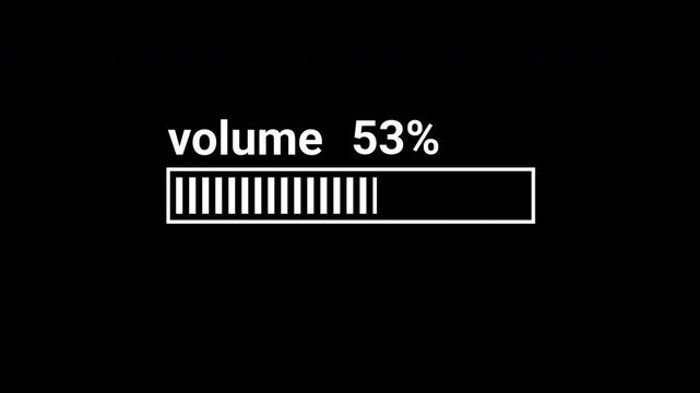 Volume up down animation, Speaker volume down and up, speaker Sound setting Control Panel with alpha channel.