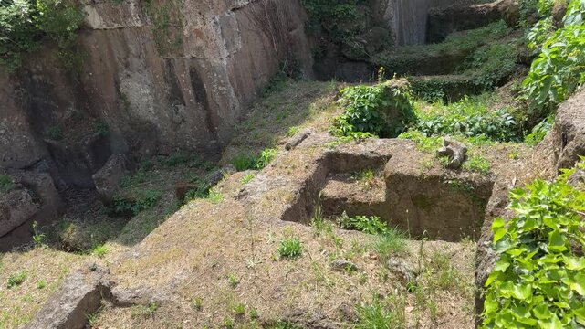 Entrance to Stone Burial Structures in Cerveteri