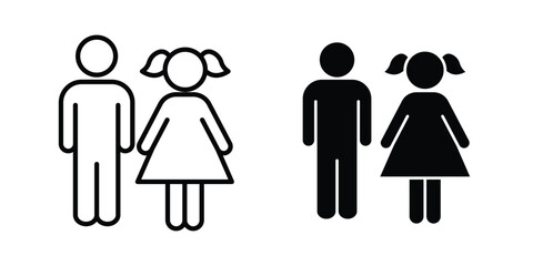 Boy and girl icon concepts for website projects © Dan