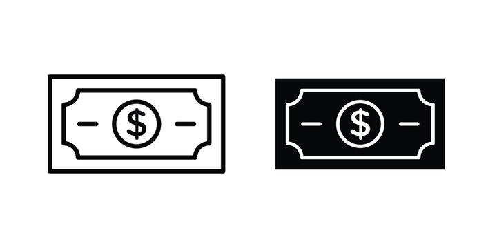 Cash money icon concepts for website projects