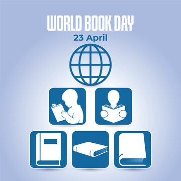 World Book Day Icons Collection Flat Vector Symbols for Literacy Education and Reading Culture