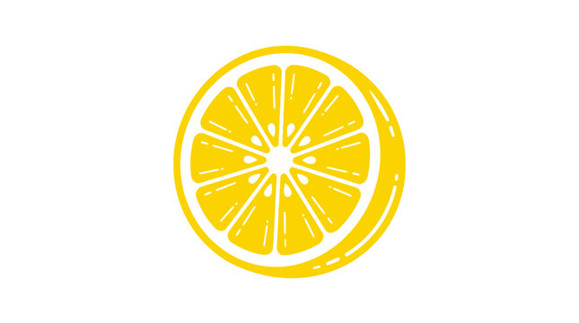 Fresh vector illustration of a ripe yellow lemon and a juicy citrus slice isolated on white background, featuring healthy organic fruit cut in half for a splash of nature and vitamin C