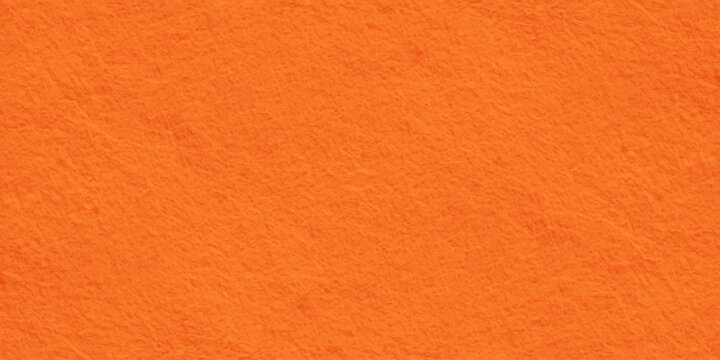 Vibrant orange handmade paper texture background with organic fiber grain detail. A blank orange paper and rough leather texture background, old material surface pattern with a red textile structure