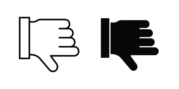 Dislike icon concepts for website projects
