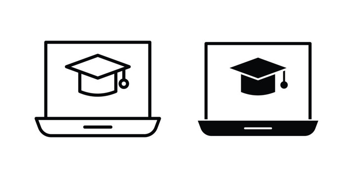 E learning icon concepts for website projects
