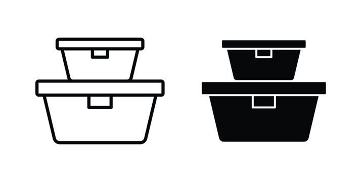 Food Container icon concepts for website projects