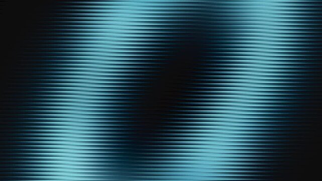 Abstract blue light waves moving smoothly in horizontal linear motion background for digital media
