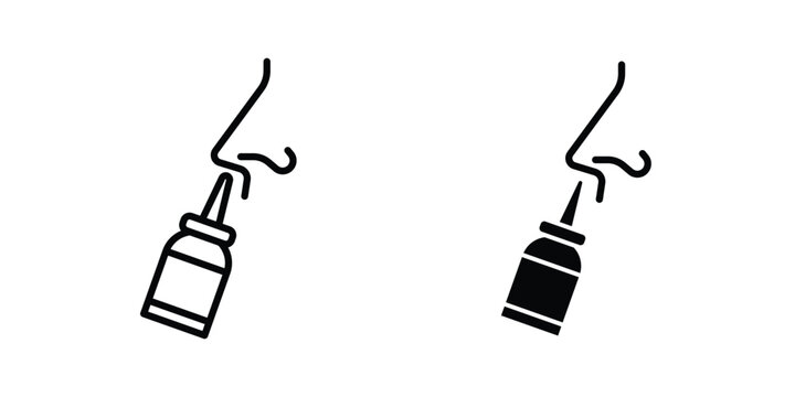 Nasal spray icon concepts for website projects