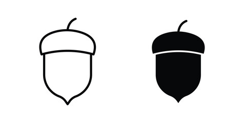 Oak nut icon concepts for website projects © Dan