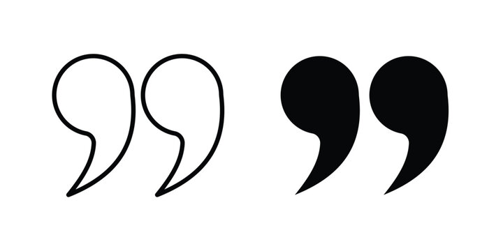 Quote Mark icon concepts for website projects