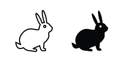 Rabbit icon concepts for website projects © Dan