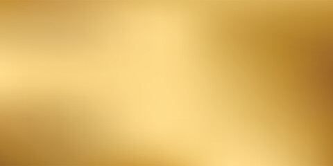 Golden background with soft gradient tones. Shiny yellow gold foil. Glossy shimmering wallpaper. Vector Abstract texture © alfan