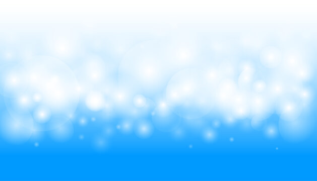 Abstract blue light bokeh background.