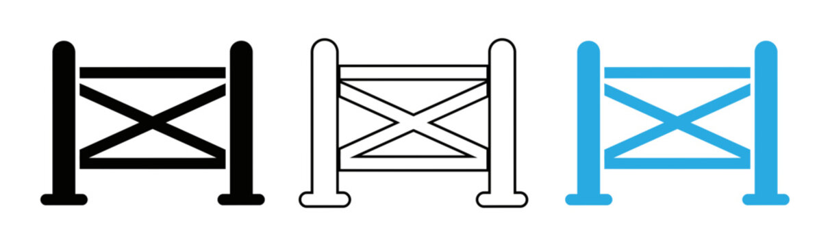 Four stages of ladder construction from simple to complex designs