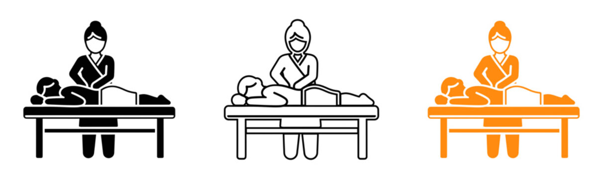 Ayurveda practitioner providing treatment a traditional healing illustration