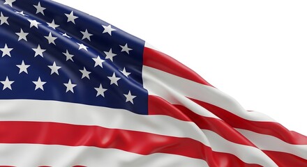 Obraz premium Waving american flag a symbol of freedom and national pride representing the united states of america's values and heritage