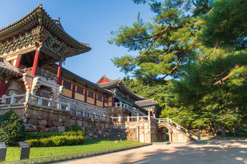 Obraz premium Temple Bulguksa, Gyeongju, Corée du Sud, Asie