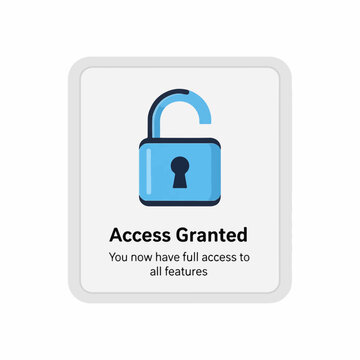 Unlocking Access Icon with a Padlock Design for User Interface, Security Features, Digital Applications, Websites, and Mobile App Content
