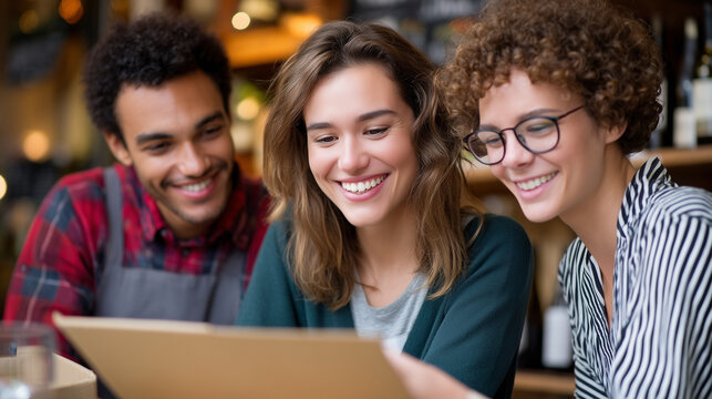 Bootstrapped team of three splitting a meal over invoices and order receipts at a folding table inside a small self-storage unit, makeshift workspace visible, perfect for bootstrap