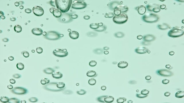 Beautiful Bubles Motion. Approaching and receding bubbles in a gel transparent texture. High quality 4k footage