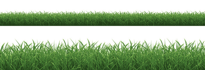 Obraz premium Green Borders Collection Isolated White Background