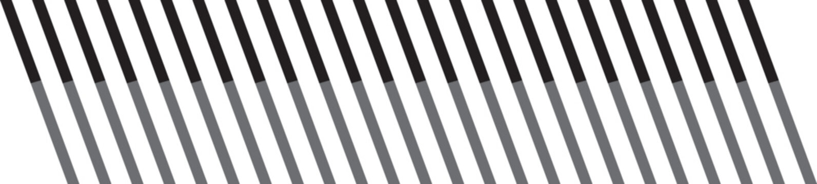 Line divider pattern with slash diagonal border vector graphic. Global abstract divider identity and geometric separators, professional vector. collection of slash-style section breaks and borders, 
