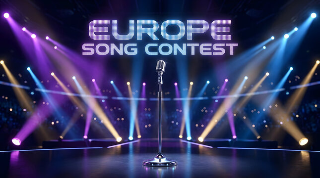 Eurovision Extravaganza Lights Music Flags Anthems and Global Unity