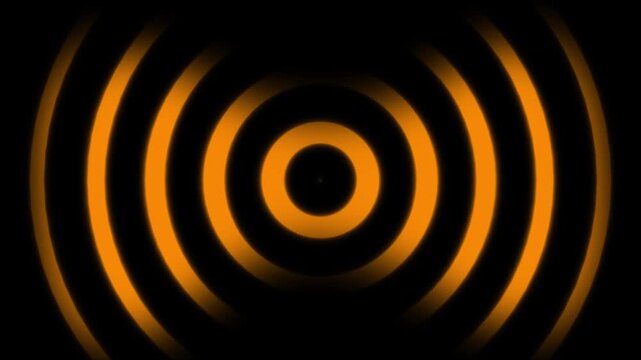 Radio waves concept. network tower produced radio wave concept. 4k video motion graphic