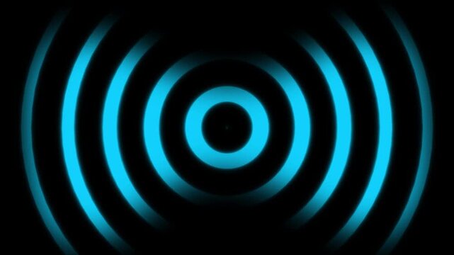 Radio waves concept. network tower produced radio wave concept. 4k video motion graphic