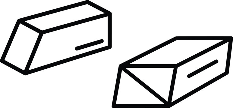 Two isometric abstract geometric shapes vector illustration with geometric abstract isometric illustration minimalist background diagrammatic